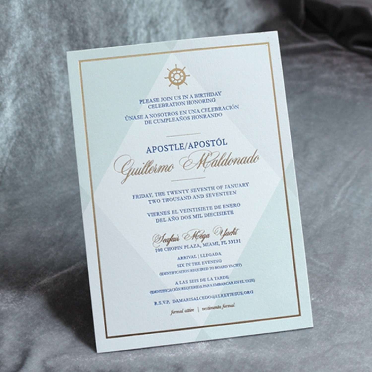 Simple Style Invitation Wedding Card Customized Greeting Card with Envelope 